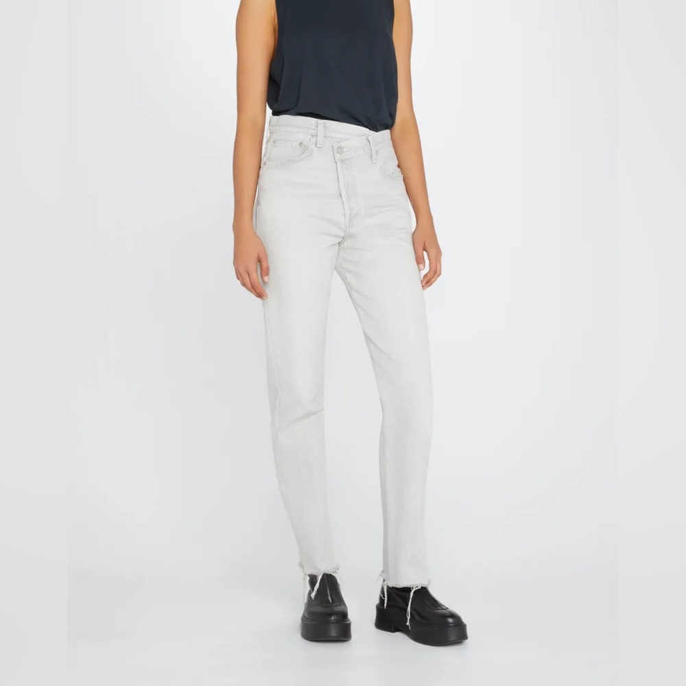 Agolde criss cross straight jean